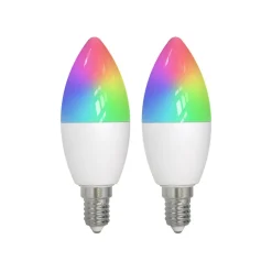 LUUMR Dæmpbar Led-Pære|Smarte Lyskilder > Smart E14 4,9W CCT RGB ZigBee Tuya Hue 2 stk