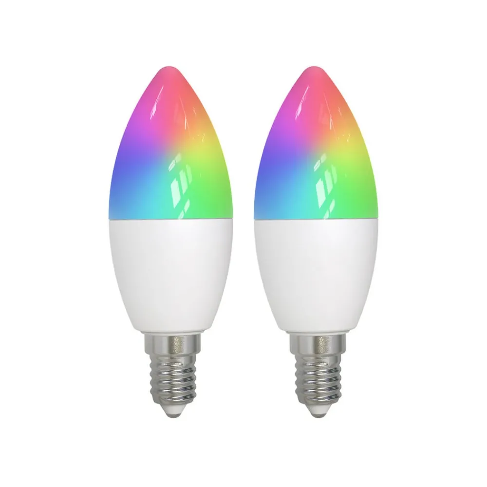 LUUMR Dæmpbar Led-Pære|Smarte Lyskilder > Smart E14 4,9W CCT RGB ZigBee Tuya Hue 2 stk