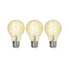 LUUMR Dæmpbar Led-Pære|Filament Pære > Smart E27 4,9W ZigBee Tuya Hue ravfarvet sæt med 3 stk