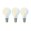 Dæmpbar Led-Pære|Smarte Lyskilder ^ LUUMR Smart LED-dråbepære, sæt med 3, E14, 4,2W, mat, Tuya
