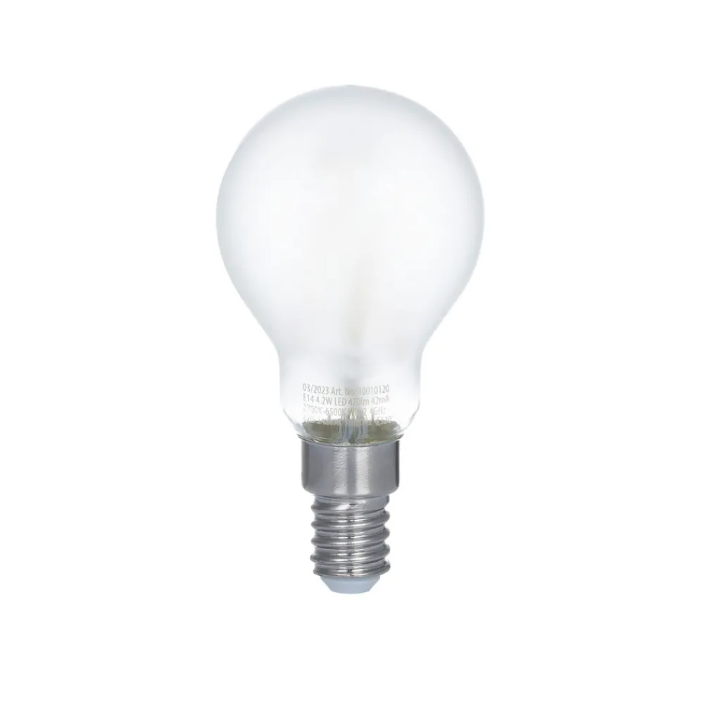 Smarte Lyskilder ^ LUUMR Smart LED-dråbepære, sæt med 2, E14, 4,2W, mat, Tuya