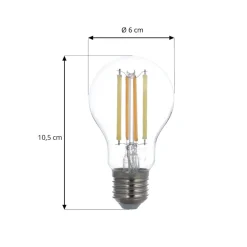 Dæmpbar Led-Pære|Filament Pære ^ LUUMR Smart LED E27 A60 7W ZigBee Philips Hue sæt med 3 stk