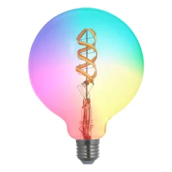 LUUMR Dæmpbar Led-Pære|Filament Pære > Smart LED, E27, G125, 4W, RGB, Tuya, WLAN, klar, CCT