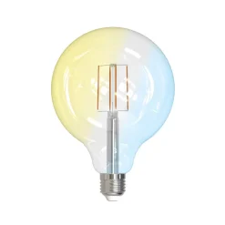 LUUMR Dæmpbar Led-Pære|Filament Pære > Smart LED E27 G125 7W ZigBee Philips Hue sæt med 3 stk