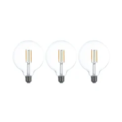 LUUMR Dæmpbar Led-Pære|Filament Pære > Smart LED E27 G125 7W ZigBee Philips Hue sæt med 3 stk
