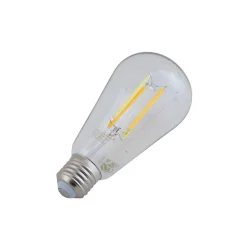 Filament Pære|Smarte Lyskilder ^ LUUMR Smart LED E27 ST64 7W klar ZigBee Hue Tuya