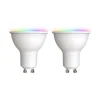 LUUMR Dæmpbar Led-Pære|Smarte Lyskilder > Smart LED GU10 plast 4,7W RGBW CCT Tuya opal sæt med 2 stk