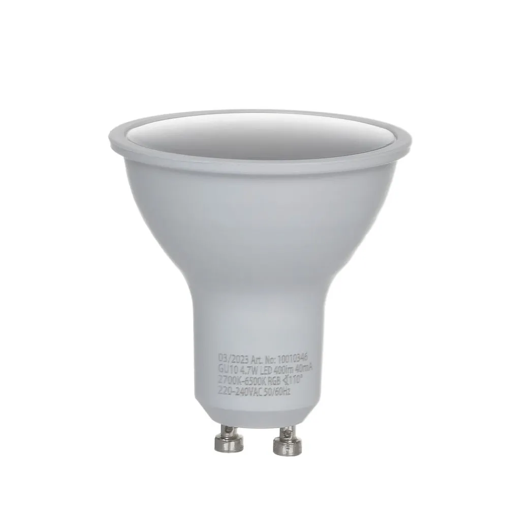 LUUMR Dæmpbar Led-Pære|Smarte Lyskilder > Smart LED, GU10, 4,7 W, RGBW, CCT, Tuya, WLAN, mat