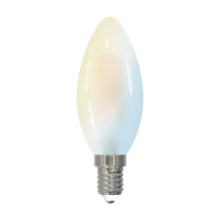 LUUMR Dæmpbar Led-Pære|Smarte Lyskilder > Smart LED-kertepære E14 4,2 W mat CCT Tuya WLAN