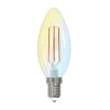 LUUMR Dæmpbar Led-Pære|Filament Pære > Smart LED-kertepære klar E14 4,2W Tuya WLAN CCT