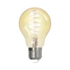 Dæmpbar Led-Pære|Smarte Lyskilder ^ LUUMR Smart LED-pære A60 E27 ravfarvet 4,9 W Tuya WLAN