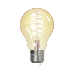 Dæmpbar Led-Pære|Smarte Lyskilder ^ LUUMR Smart LED-pære A60 E27 ravfarvet 4,9 W Tuya WLAN