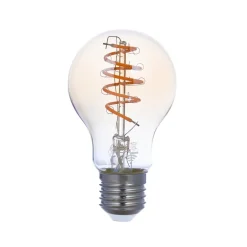 Dæmpbar Led-Pære|Smarte Lyskilder ^ LUUMR Smart LED-pære A60 E27 ravfarvet 4,9 W Tuya WLAN