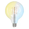 LUUMR Dæmpbar Led-Pære|Filament Pære > Smart LED-pære klar E27 G125 7W Tuya WLAN CCT