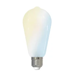 Dæmpbar Led-Pære|Smarte Lyskilder ^ LUUMR Smart LED-pære mat E27 ST64 7W Tuya WLAN CCT