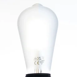 Dæmpbar Led-Pære|Smarte Lyskilder ^ LUUMR Smart LED-pære mat E27 ST64 7W Tuya WLAN CCT