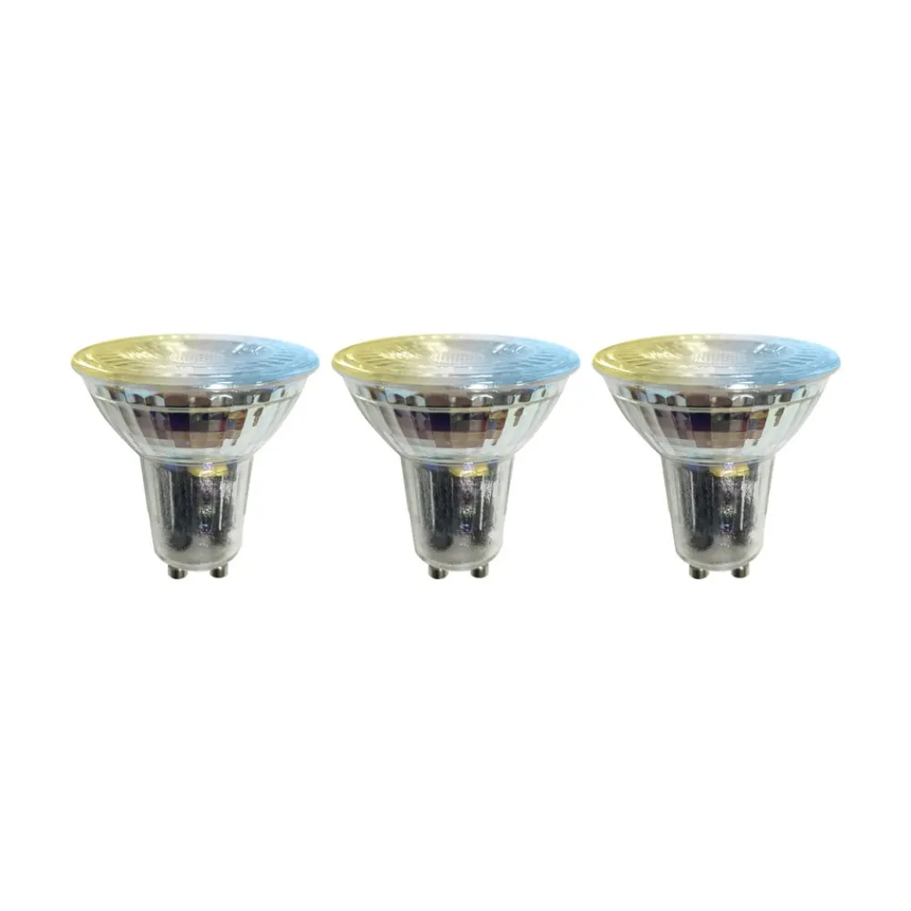 LUUMR Dæmpbar Led-Pære|Smarte Lyskilder > Smart LED-pære 3stk GU10 glas 4,7W klar Tuya