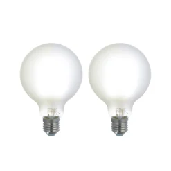 LUUMR Dæmpbar Led-Pære|Smarte Lyskilder > Smart LED-pære sæt med 2 E27 G95 7W mat Tuya
