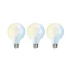 Dæmpbar Led-Pære|Smarte Lyskilder ^ LUUMR Smart LED-pære sæt med 3 E27 G95 7W mat Tuya