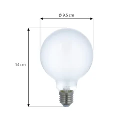 Dæmpbar Led-Pære|Smarte Lyskilder ^ LUUMR Smart LED-pære sæt med 3 E27 G95 7W mat Tuya