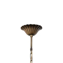 Jupiter Lysekroner > Lysekrone Castle, lys patineret, Ø 62 cm, metal, 6 lyskilder.