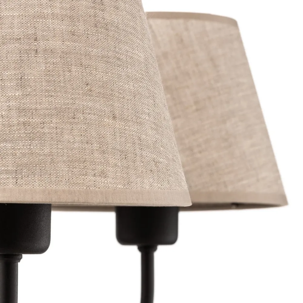 TK Lighting Lysekroner > Lysekrone Chicago, linnedskærme med 5 lyskilder