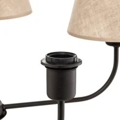 TK Lighting Lysekroner > Lysekrone Chicago, linnedskærme med 5 lyskilder