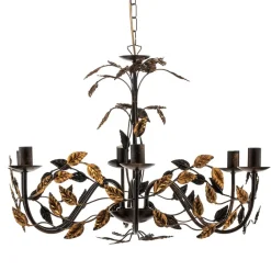 ONLI Lysekroner > Lysekrone Collana metal 6 lyskilder bronze