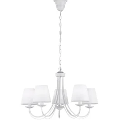 Trio Lighting Lysekroner > Lysekrone Cortez, hvid, 5 lyskilder