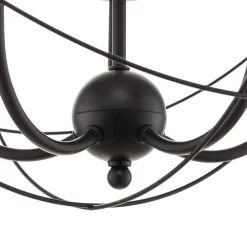 Luminex Lysekroner > Lysekrone Globe med 5 lyskilder, sort