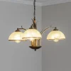 Lysekroner ^ Luminex Lysekrone Korfu, 3 lyskilder, antik guldfarve, Ø 68 cm