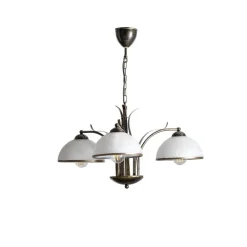 Lysekroner ^ Luminex Lysekrone Korfu, 3 lyskilder, antik guldfarve, Ø 68 cm