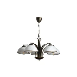 Luminex Lysekroner > Lysekrone Korfu, 5 lyskilder, Ø 68 cm, antik guldfarve