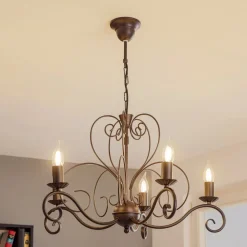 Pendellamper|Lysekroner ^ Luminex Lysekrone Mauro, 5 lyskilder