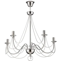 Domiluce Lysekroner > Lysekrone Retro, femarmet 75 cm, krom