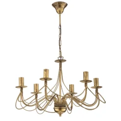 EMIBIG LIGHTING Pendellamper|Lysekroner > Lysekrone Tori 6, 6 lyskilder, guld