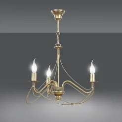 Pendellamper|Lysekroner ^ EMIBIG LIGHTING Lysekrone Tori 3, 3 lyskilder, guld