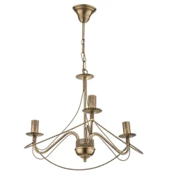 Pendellamper|Lysekroner ^ EMIBIG LIGHTING Lysekrone Tori 3, 3 lyskilder, guld