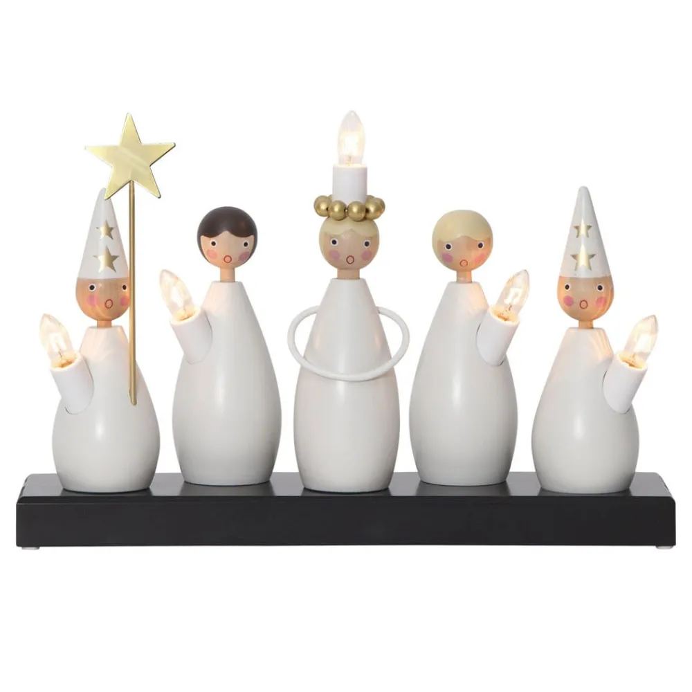 Dekorationsbelysning|Julepynt ^ STAR TRADING Lysestage Lucia-kor