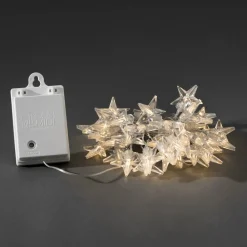 Dekorationsbelysning|Julepynt ^ Konstsmide Christmas Lyskæden Stjerne, udendørs LED, 40 lys