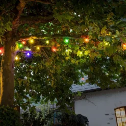 Dekorationsbelysning ^ Konstsmide Christmas Lyskæder til ølhaven 10 farverige LED-pærer