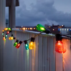 Dekorationsbelysning ^ Konstsmide Christmas Lyskæder til ølhaven 20 LED-dråber farvet