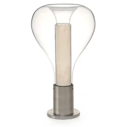 LZF LAMPS Bæredygtige Lamper > LZF Eris LED-bordlampe, glas, aluminium/elfenben
