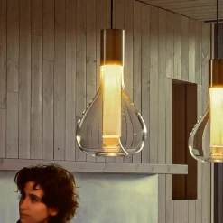 LZF LAMPS Bæredygtige Lamper > LZF Eris LED-pendellampe, glas, aluminium/elfenben