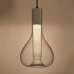 LZF LAMPS Bæredygtige Lamper > LZF Eris LED-pendellampe, glas, aluminium/elfenben