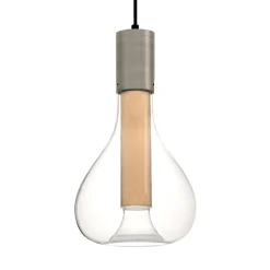 LZF LAMPS Bæredygtige Lamper > LZF Eris LED-pendellampe, glas, aluminium/bøg
