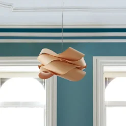 LZF LAMPS Pendellamper > LZF Link hængelampe, Ø 46 cm, kirsebærtræ natur