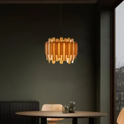 Bæredygtige Lamper ^ LZF LAMPS LZF Maruja pendellampe i træ, bøg