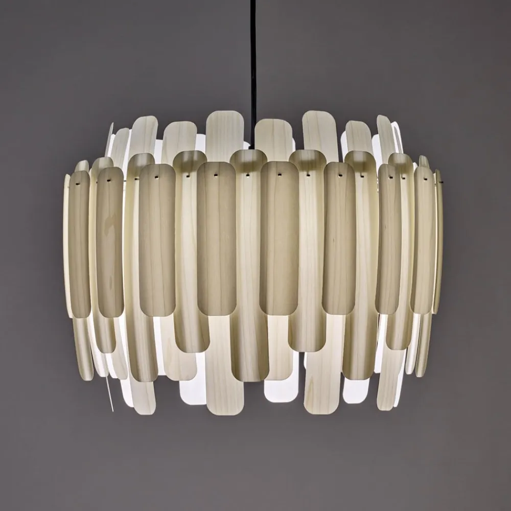 Bæredygtige Lamper ^ LZF LAMPS LZF Maruja pendellampe i træ, bøg