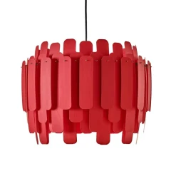 LZF LAMPS Bæredygtige Lamper > LZF Maruja træ-pendellampe, rød